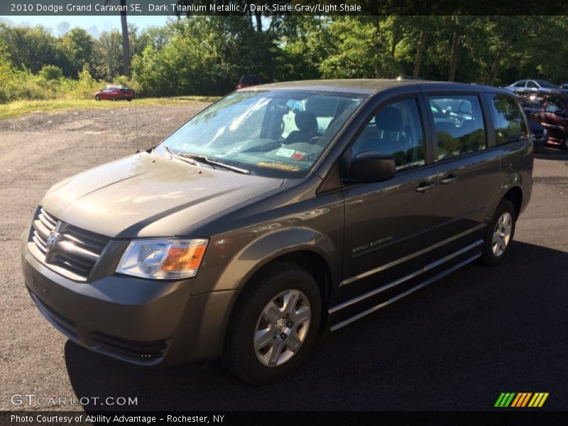 Dark Titanium Metallic / Dark Slate Gray/Light Shale 2010 Dodge Grand Caravan SE