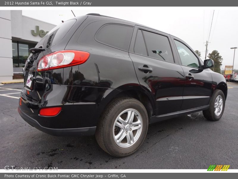 Twilight Black / Gray 2012 Hyundai Santa Fe GLS