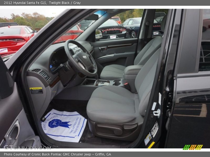 Twilight Black / Gray 2012 Hyundai Santa Fe GLS