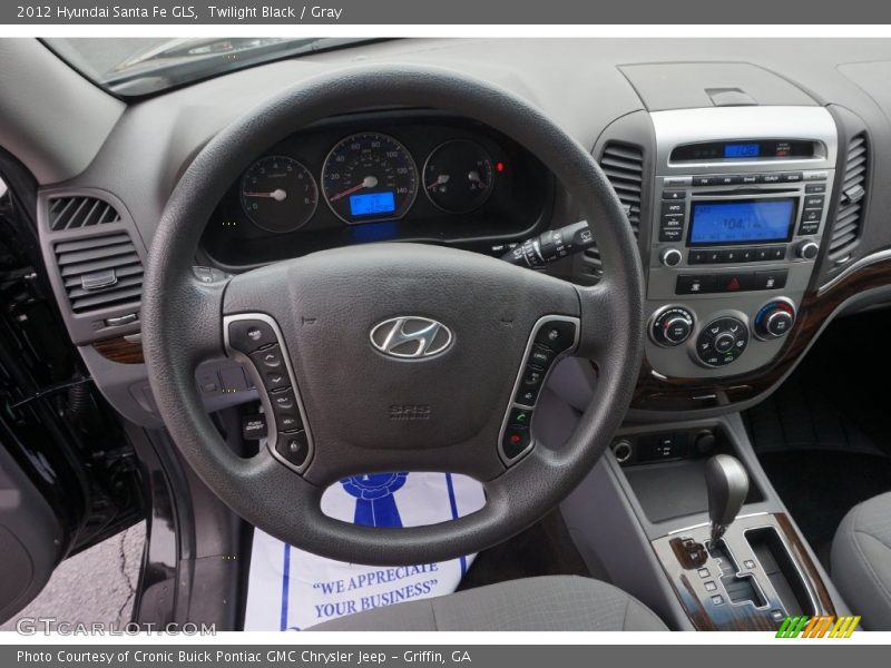 Twilight Black / Gray 2012 Hyundai Santa Fe GLS