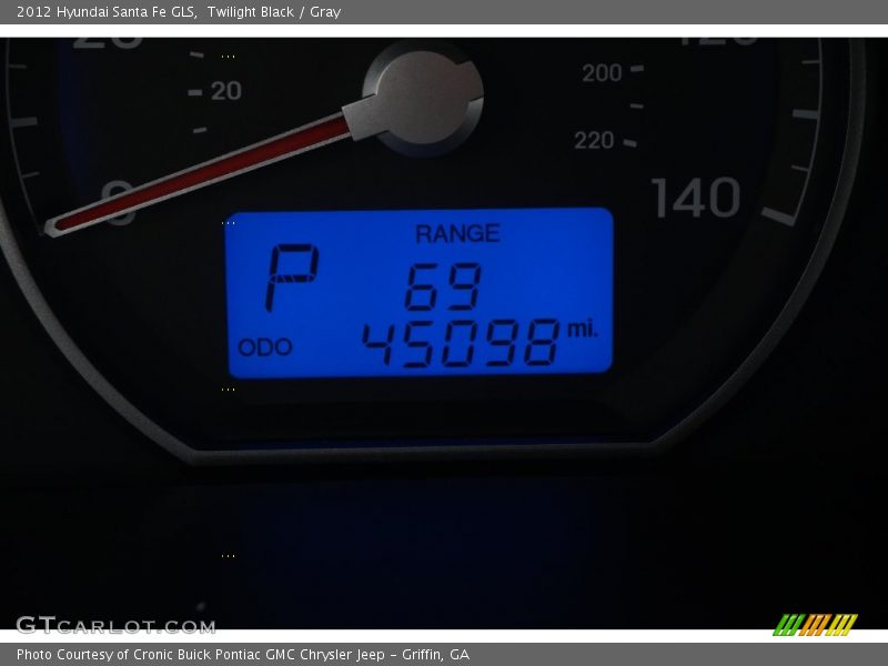 Twilight Black / Gray 2012 Hyundai Santa Fe GLS