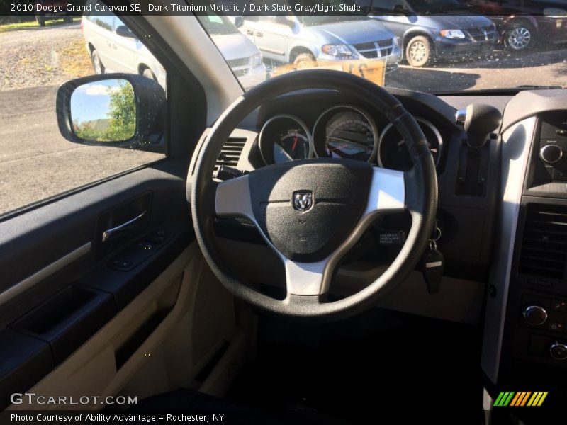 Dark Titanium Metallic / Dark Slate Gray/Light Shale 2010 Dodge Grand Caravan SE