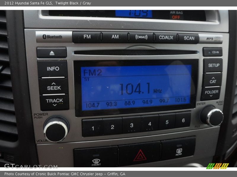 Twilight Black / Gray 2012 Hyundai Santa Fe GLS