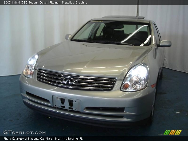 Desert Platinum Metallic / Graphite 2003 Infiniti G 35 Sedan