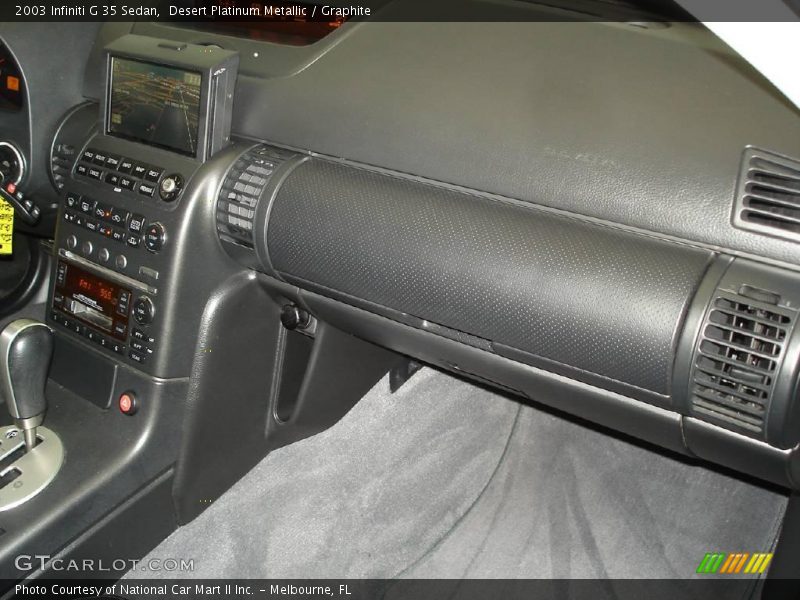 Desert Platinum Metallic / Graphite 2003 Infiniti G 35 Sedan