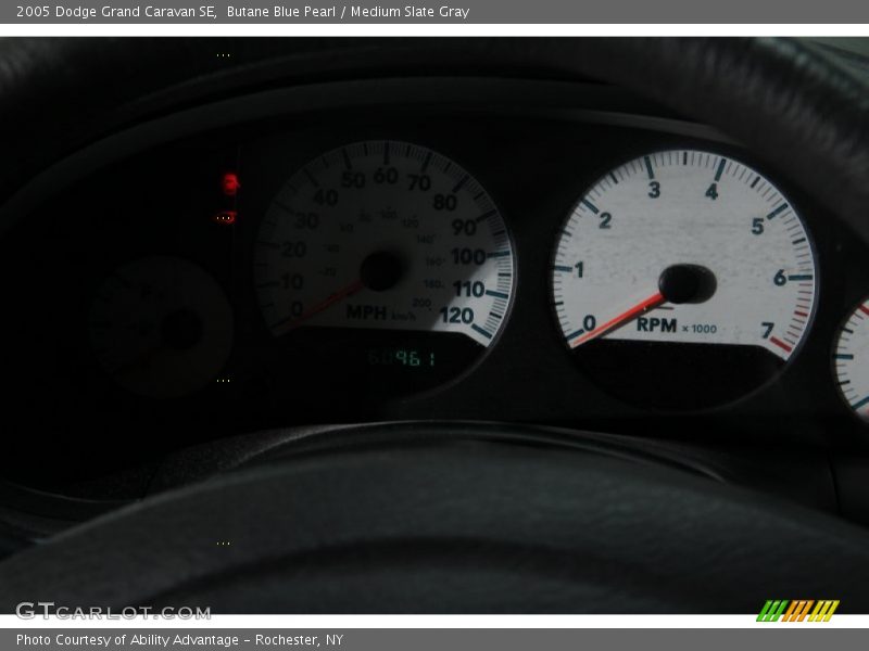 Butane Blue Pearl / Medium Slate Gray 2005 Dodge Grand Caravan SE