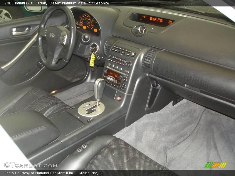 Desert Platinum Metallic / Graphite 2003 Infiniti G 35 Sedan