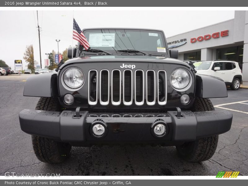 Black / Black 2016 Jeep Wrangler Unlimited Sahara 4x4