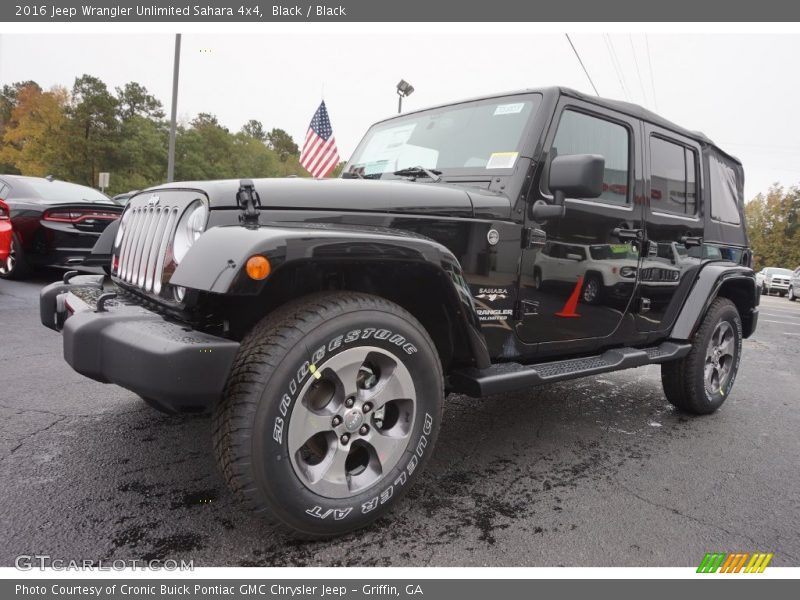 Black / Black 2016 Jeep Wrangler Unlimited Sahara 4x4
