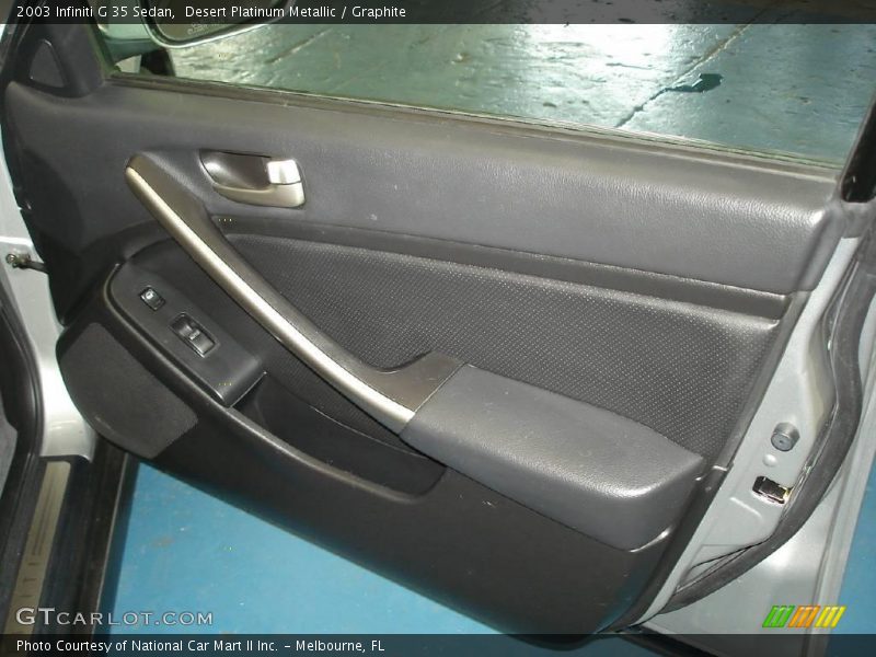 Desert Platinum Metallic / Graphite 2003 Infiniti G 35 Sedan