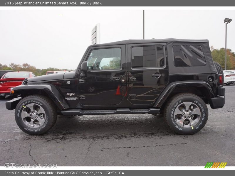 Black / Black 2016 Jeep Wrangler Unlimited Sahara 4x4