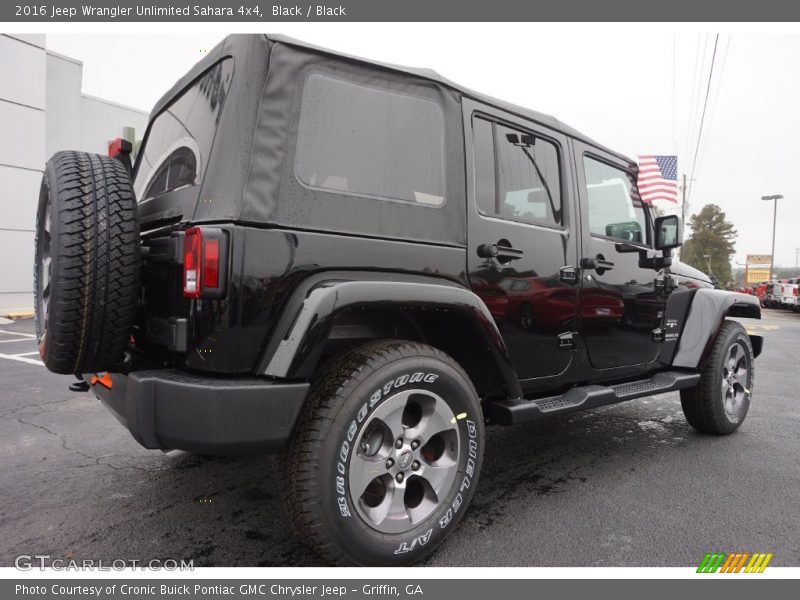 Black / Black 2016 Jeep Wrangler Unlimited Sahara 4x4