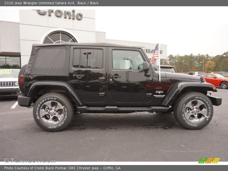 Black / Black 2016 Jeep Wrangler Unlimited Sahara 4x4