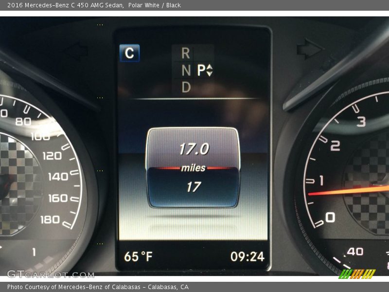 Polar White / Black 2016 Mercedes-Benz C 450 AMG Sedan