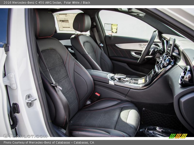 Polar White / Black 2016 Mercedes-Benz C 450 AMG Sedan
