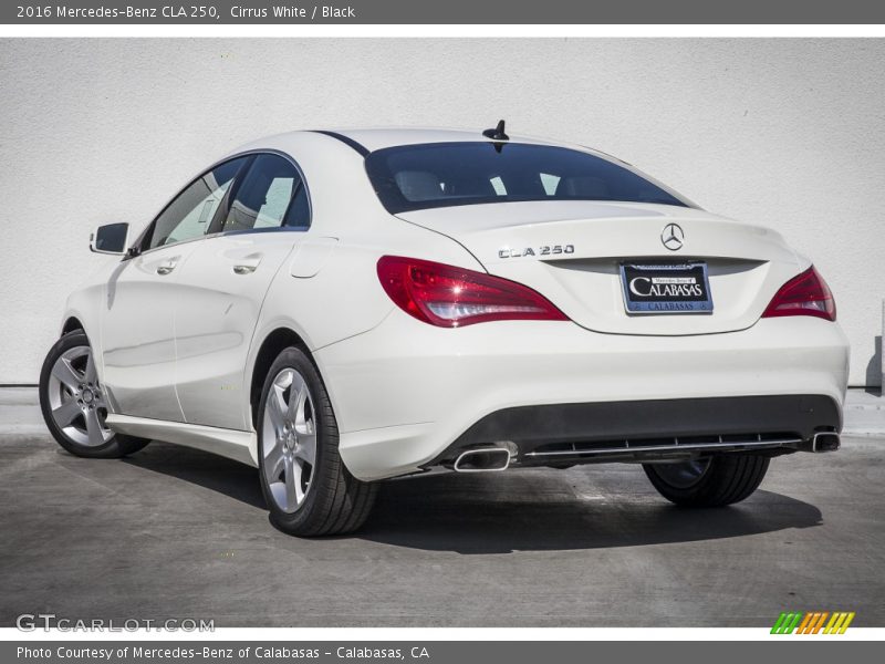 Cirrus White / Black 2016 Mercedes-Benz CLA 250