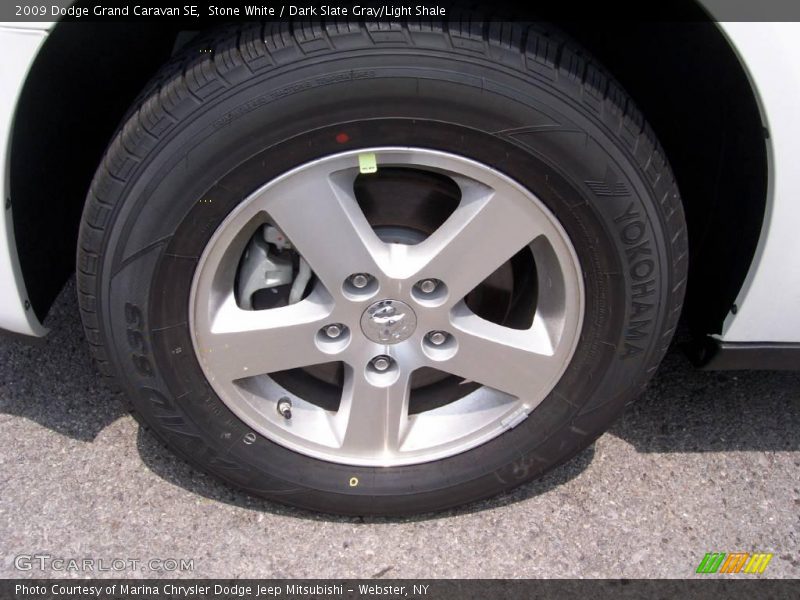 Stone White / Dark Slate Gray/Light Shale 2009 Dodge Grand Caravan SE