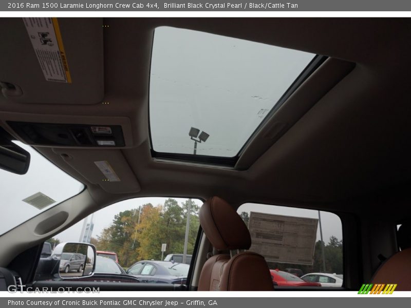 Brilliant Black Crystal Pearl / Black/Cattle Tan 2016 Ram 1500 Laramie Longhorn Crew Cab 4x4