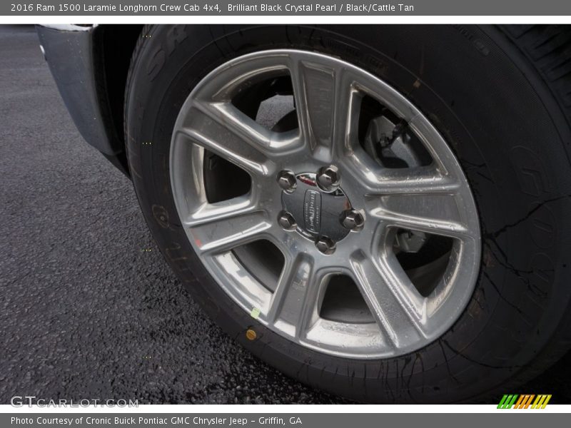 Brilliant Black Crystal Pearl / Black/Cattle Tan 2016 Ram 1500 Laramie Longhorn Crew Cab 4x4