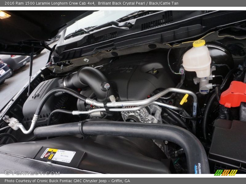 Brilliant Black Crystal Pearl / Black/Cattle Tan 2016 Ram 1500 Laramie Longhorn Crew Cab 4x4