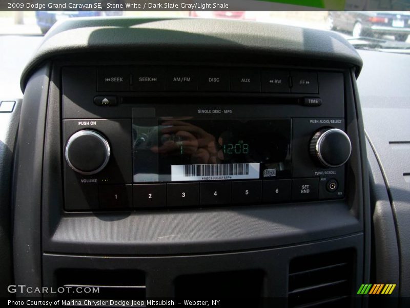 Stone White / Dark Slate Gray/Light Shale 2009 Dodge Grand Caravan SE