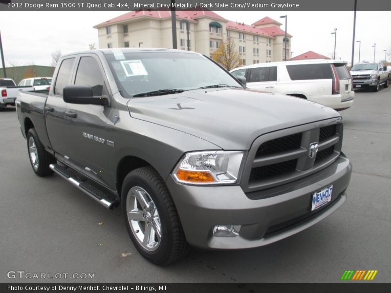 Mineral Gray Metallic / Dark Slate Gray/Medium Graystone 2012 Dodge Ram 1500 ST Quad Cab 4x4