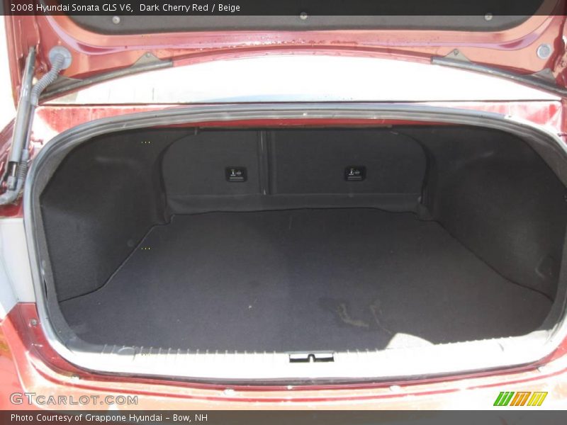 Dark Cherry Red / Beige 2008 Hyundai Sonata GLS V6