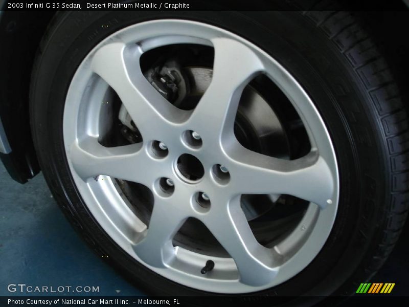 Desert Platinum Metallic / Graphite 2003 Infiniti G 35 Sedan