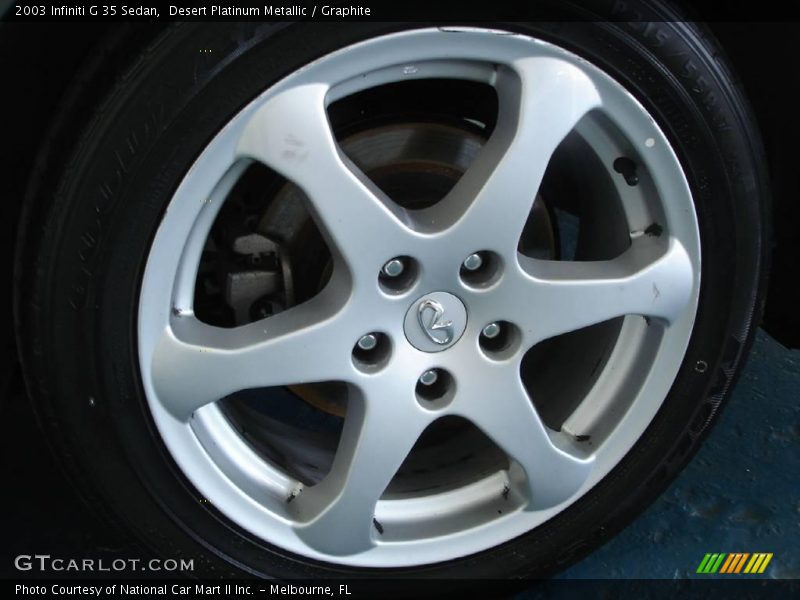Desert Platinum Metallic / Graphite 2003 Infiniti G 35 Sedan