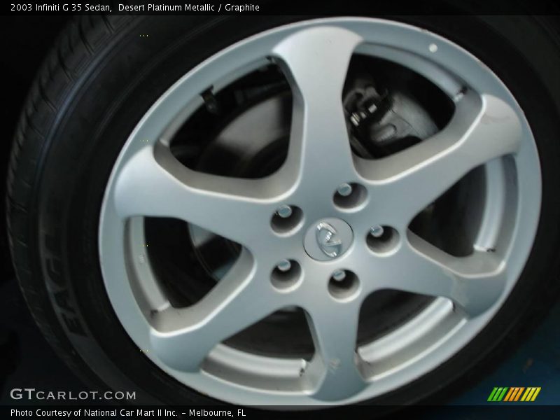 Desert Platinum Metallic / Graphite 2003 Infiniti G 35 Sedan