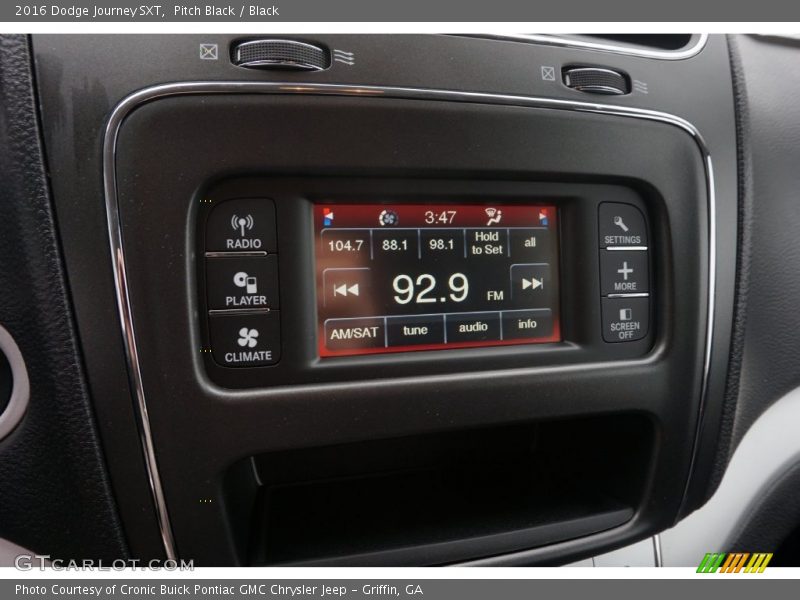Controls of 2016 Journey SXT