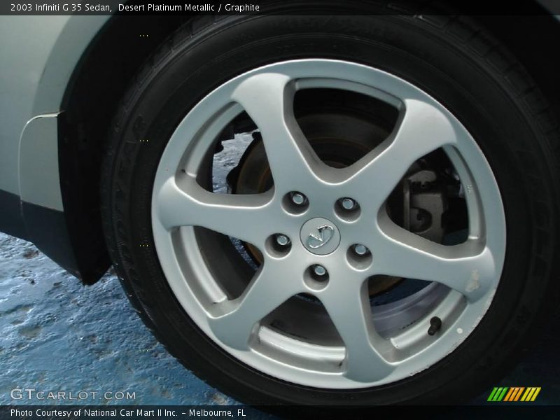 Desert Platinum Metallic / Graphite 2003 Infiniti G 35 Sedan