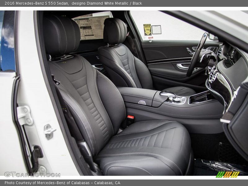 Front Seat of 2016 S 550 Sedan