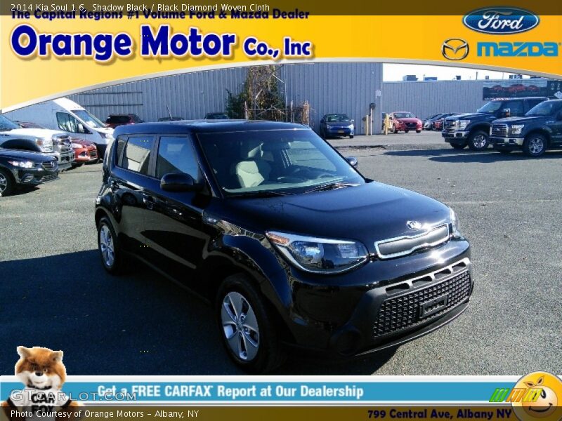Shadow Black / Black Diamond Woven Cloth 2014 Kia Soul 1.6