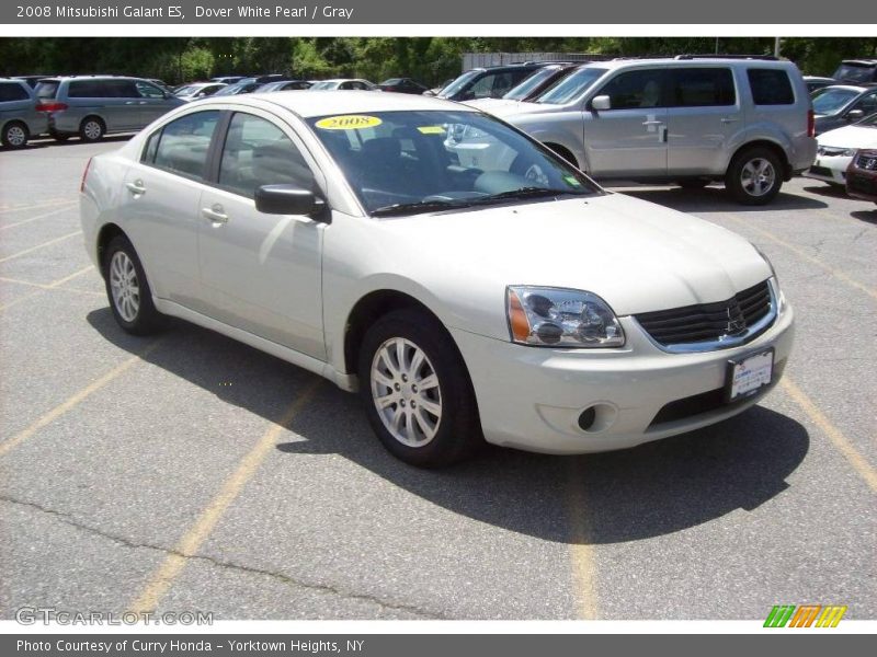 Dover White Pearl / Gray 2008 Mitsubishi Galant ES
