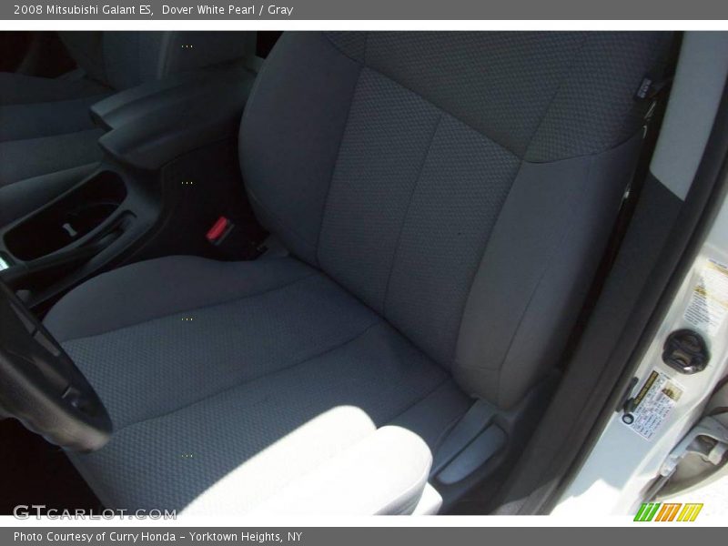 Dover White Pearl / Gray 2008 Mitsubishi Galant ES