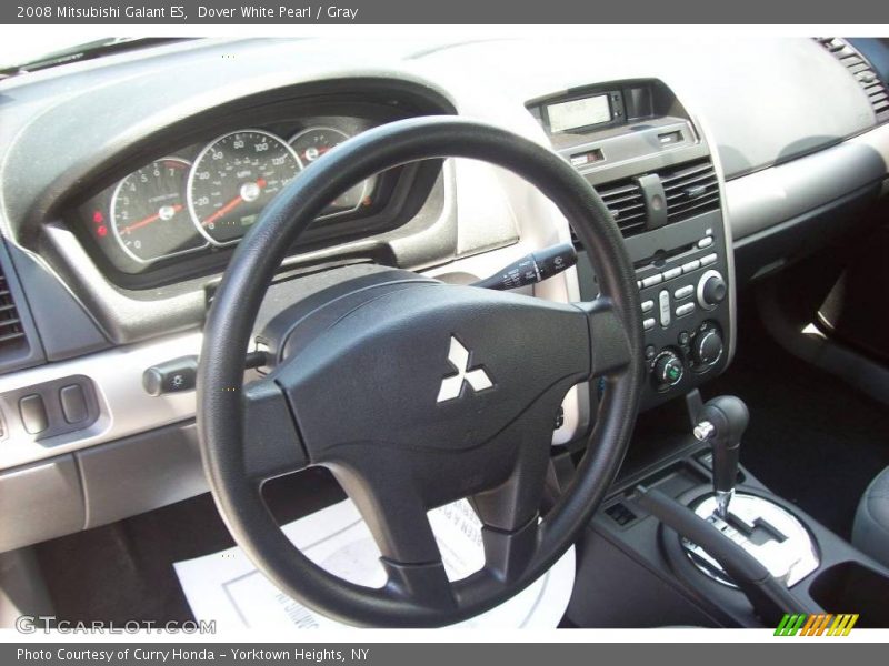 Dover White Pearl / Gray 2008 Mitsubishi Galant ES