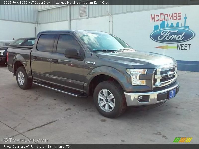 Magnetic Metallic / Medium Earth Gray 2015 Ford F150 XLT SuperCrew
