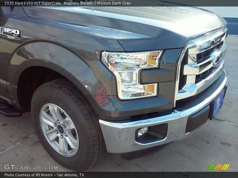 Magnetic Metallic / Medium Earth Gray 2015 Ford F150 XLT SuperCrew