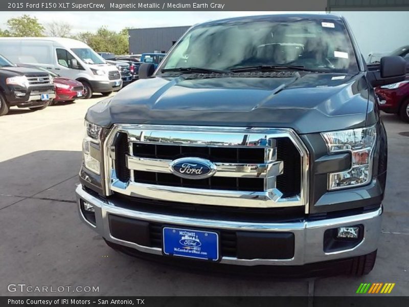 Magnetic Metallic / Medium Earth Gray 2015 Ford F150 XLT SuperCrew