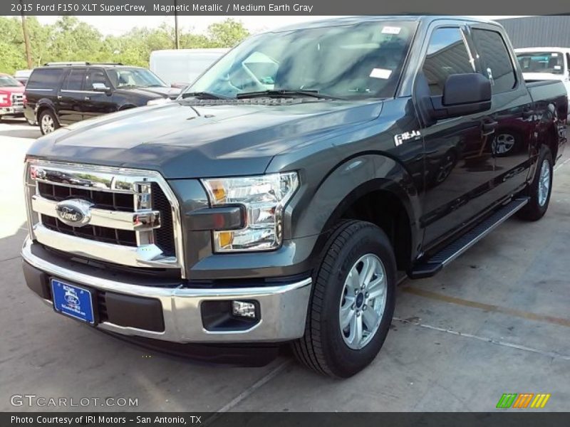 Magnetic Metallic / Medium Earth Gray 2015 Ford F150 XLT SuperCrew