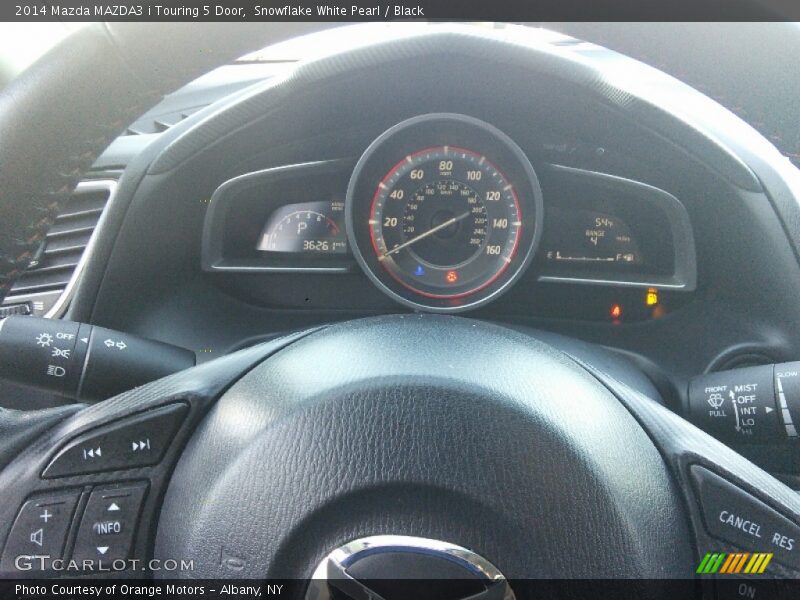Snowflake White Pearl / Black 2014 Mazda MAZDA3 i Touring 5 Door