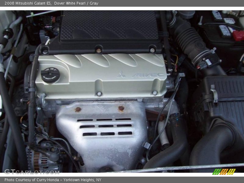 Dover White Pearl / Gray 2008 Mitsubishi Galant ES