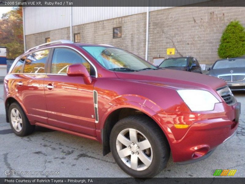 Ruby Red / Tan 2008 Saturn VUE XR