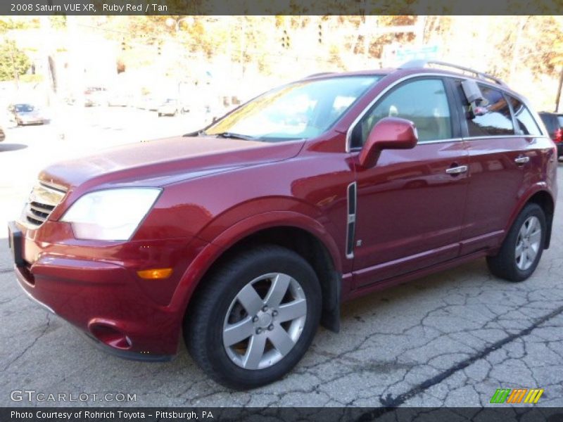 Ruby Red / Tan 2008 Saturn VUE XR