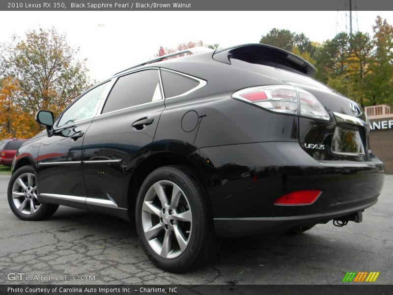 Black Sapphire Pearl / Black/Brown Walnut 2010 Lexus RX 350
