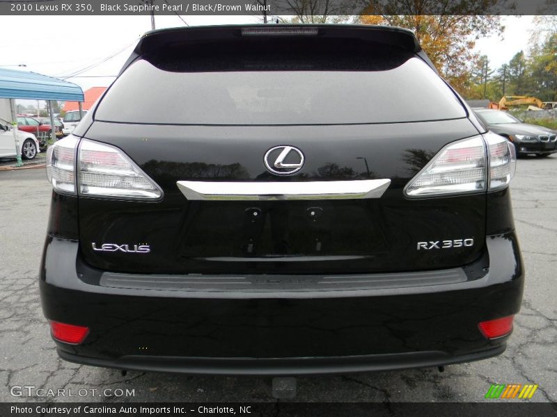 Black Sapphire Pearl / Black/Brown Walnut 2010 Lexus RX 350