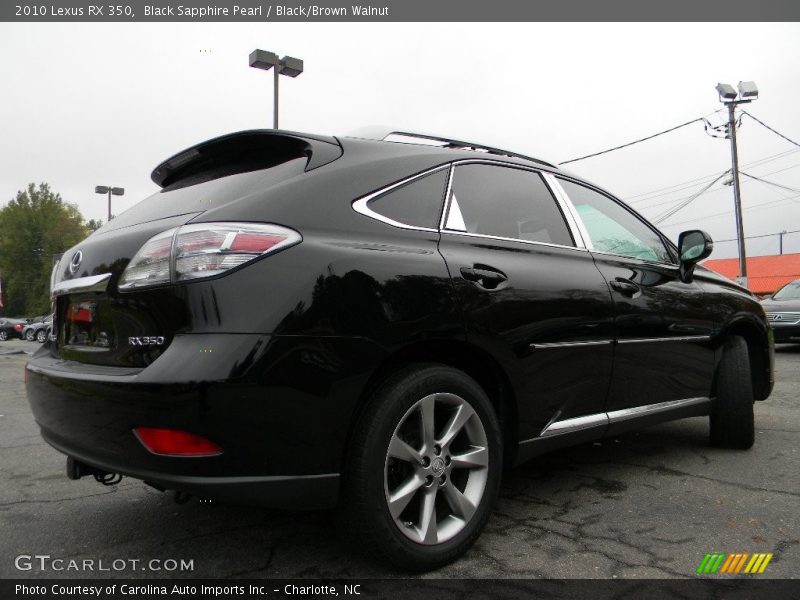 Black Sapphire Pearl / Black/Brown Walnut 2010 Lexus RX 350