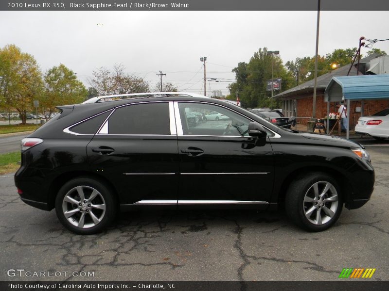 Black Sapphire Pearl / Black/Brown Walnut 2010 Lexus RX 350