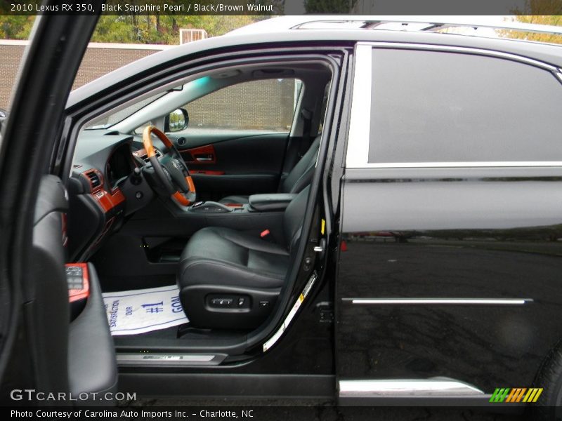 Black Sapphire Pearl / Black/Brown Walnut 2010 Lexus RX 350